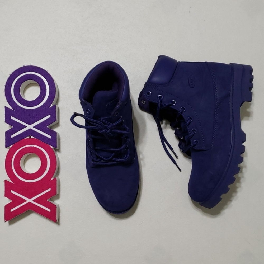 LUGZ purple hi top lace up hiking boots